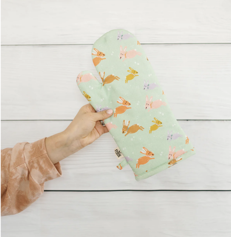 Jumping Jackalope Oven Mitt