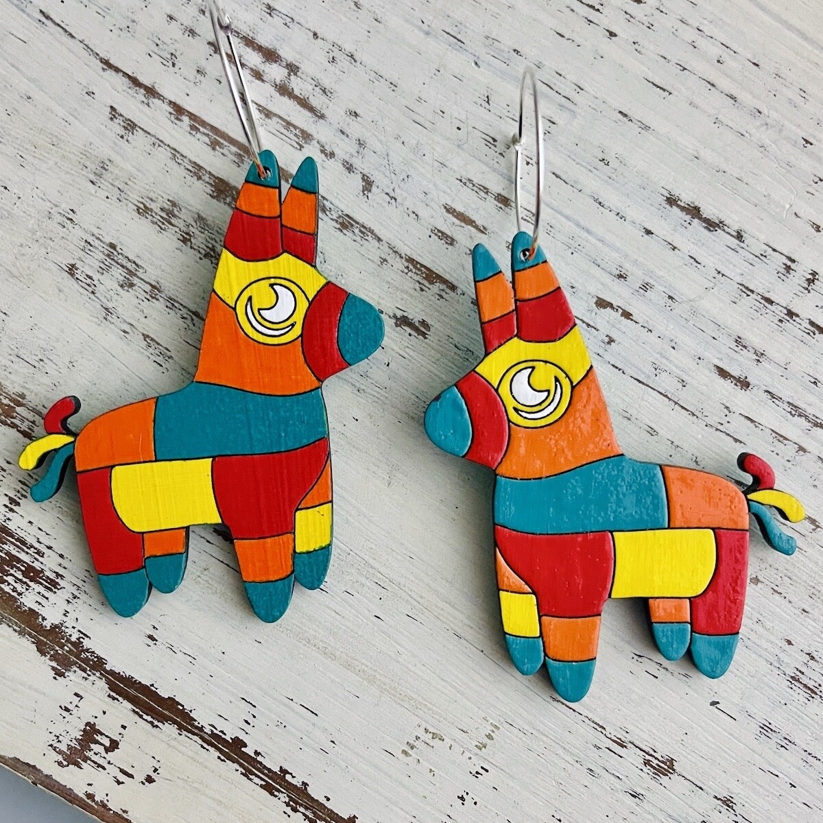 Piñata Hoop Earrings by Le Chic Miami