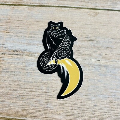 Bat Moon Sticker
