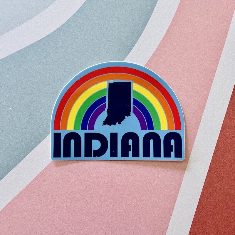USI Rainbow State Pride Sticker