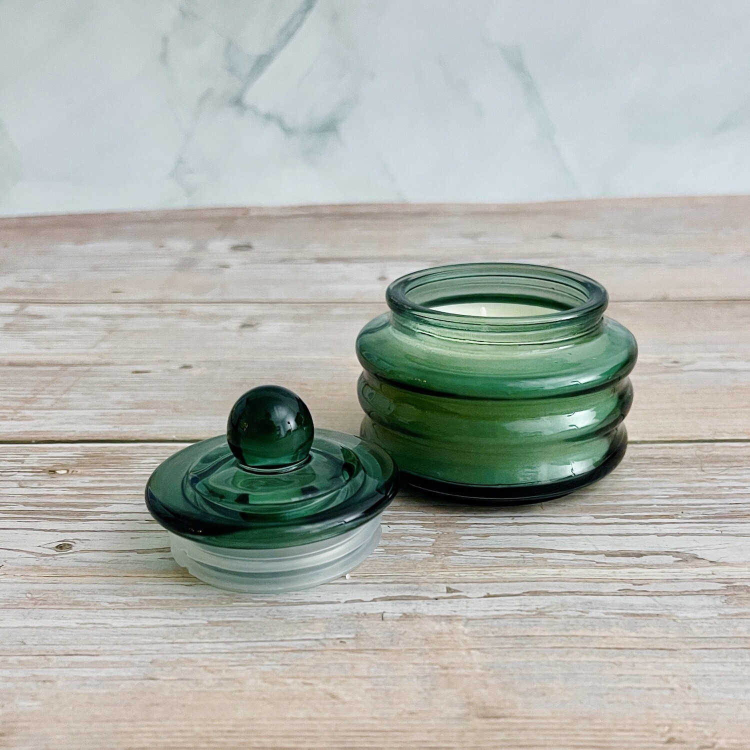 Cypress &amp; Fir 3oz Glass Candle: Green