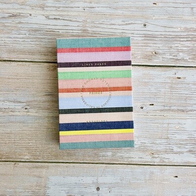 Bold Stripe Bookcloth Notepad