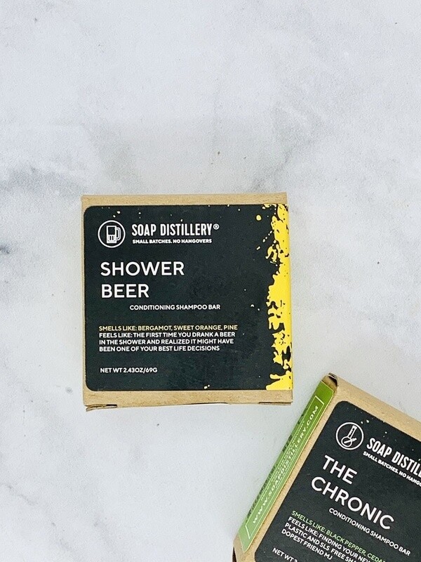 Soap Distillery Shampoo Bar, Scent: Shower Beer