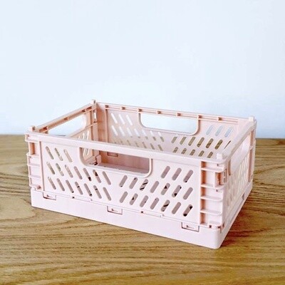 Mini Storage Crate, Color: Pink