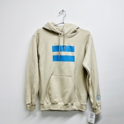 Equality Hoodie, Color: Cream/Teal, Size: S