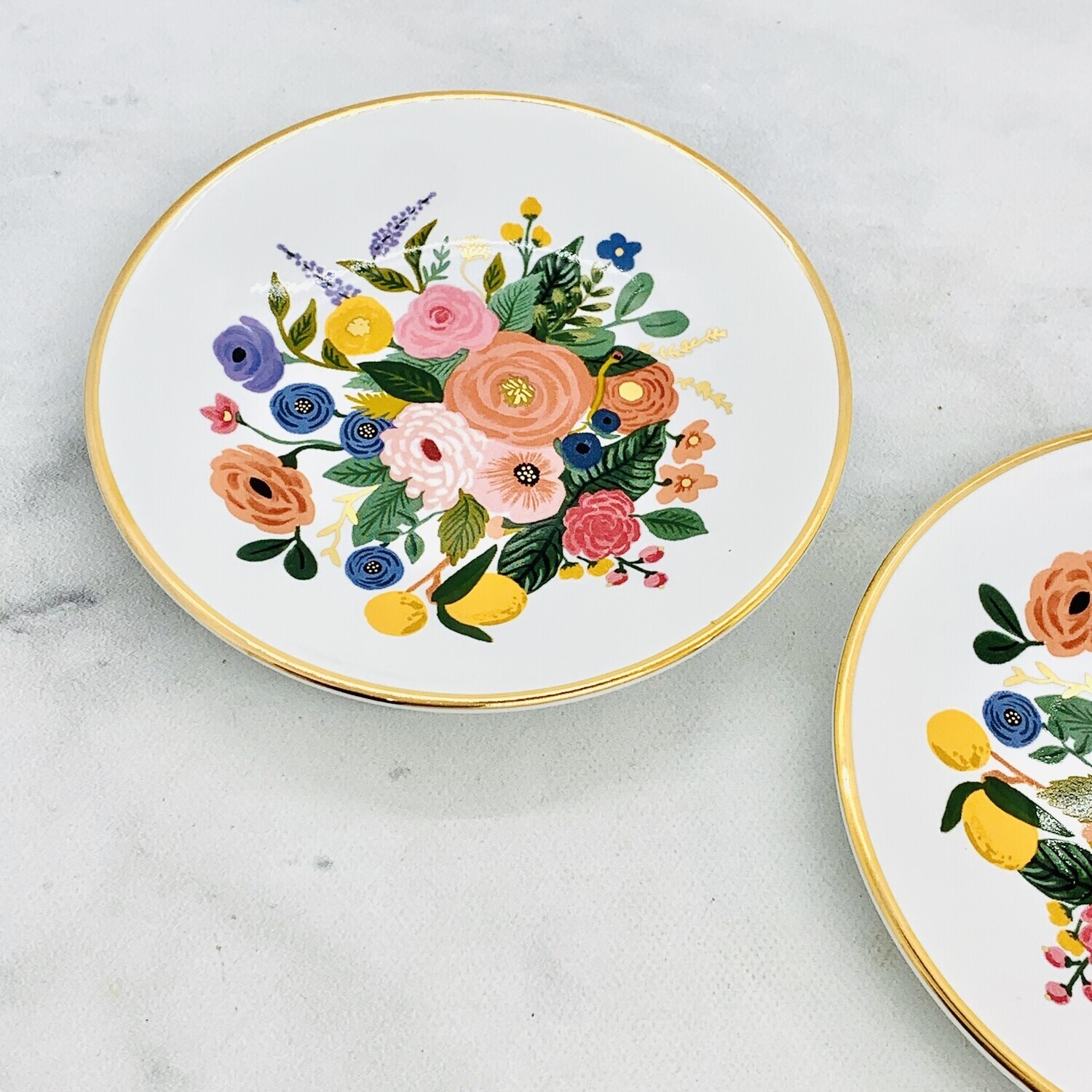 Rifle Paper Ring Dish:, Style: Garden Party Bouquet