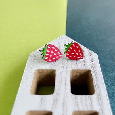 Strawberry Studs by Le Chic Miami