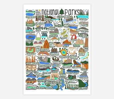 National Parks 11” x 14” Print