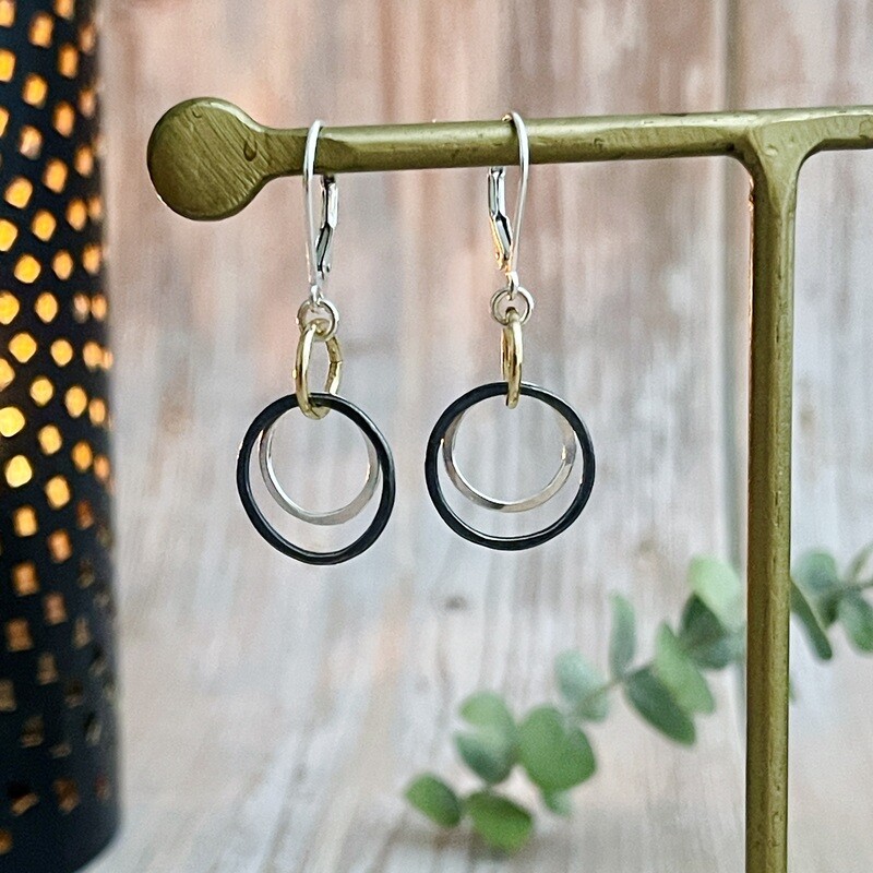 Mixed Metals Storied Earrings