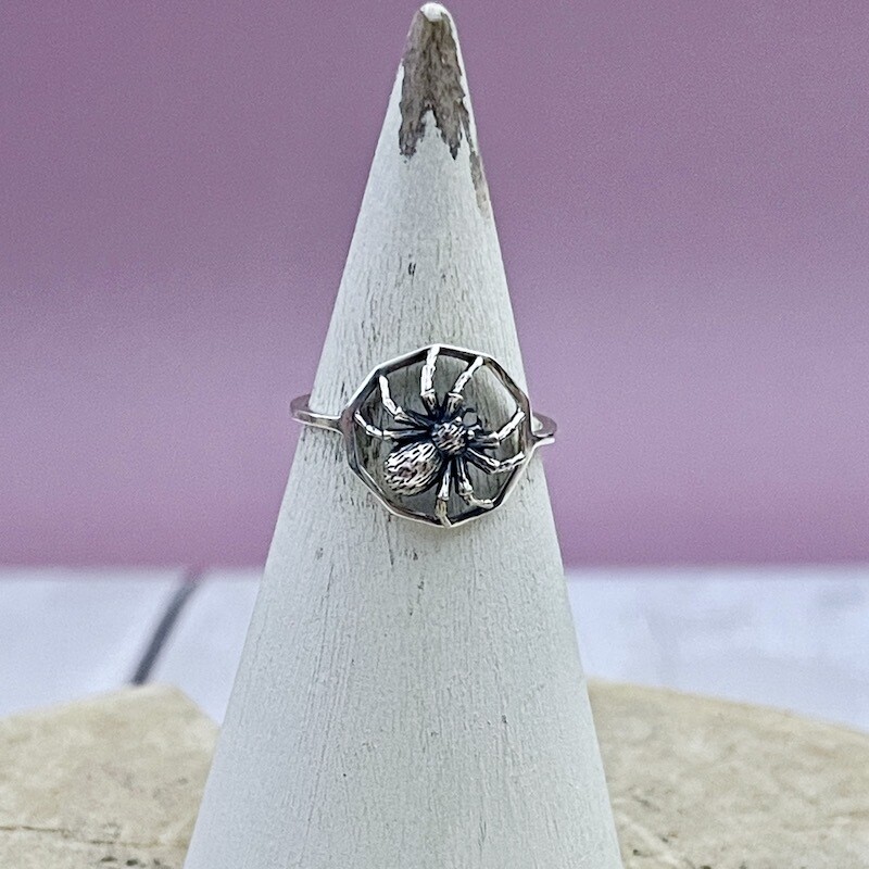 Silver Spider Ring