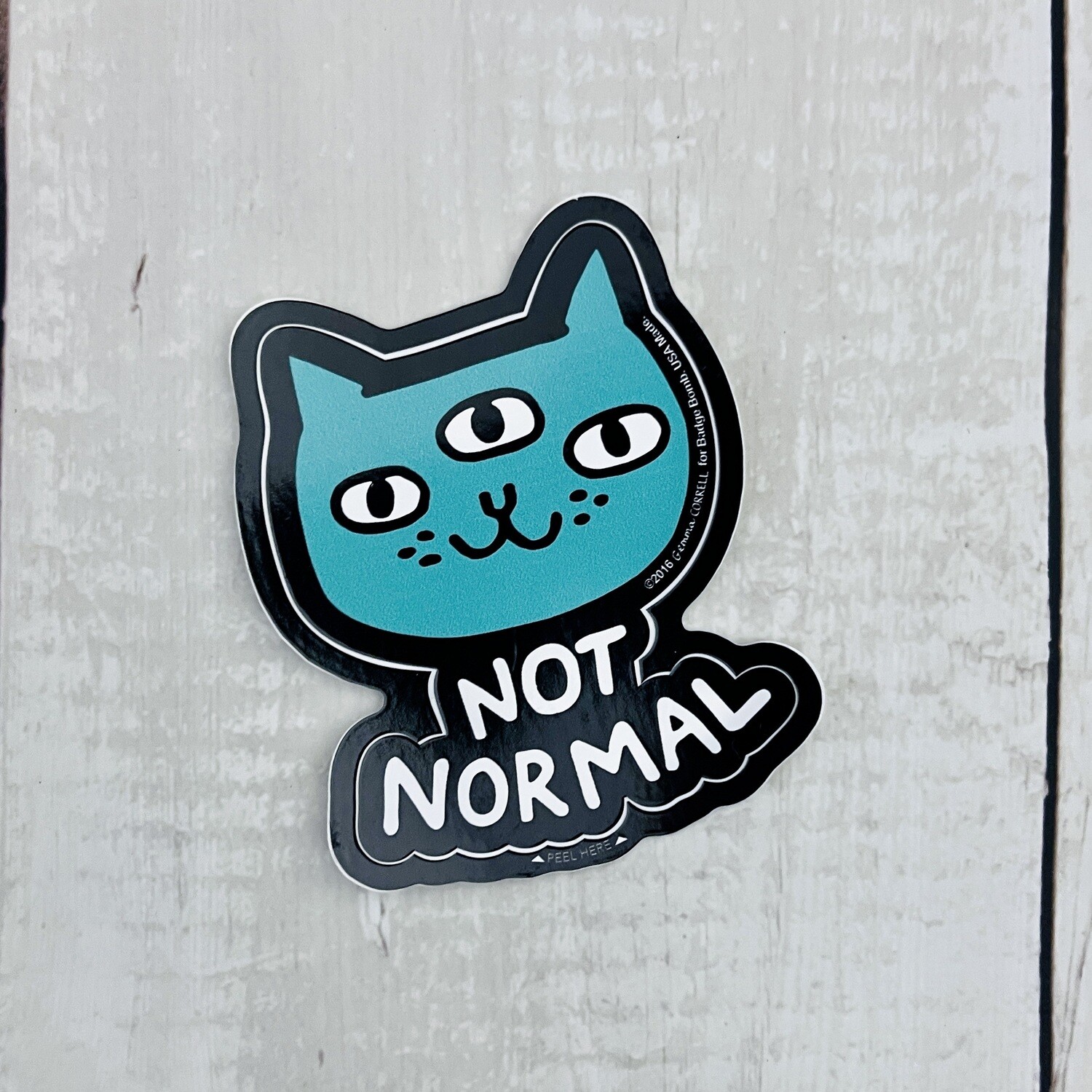Not Normal Cat Sticker DNO