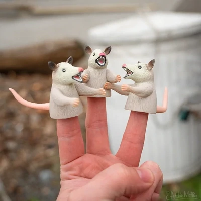 Finger Possum Finger Puppet