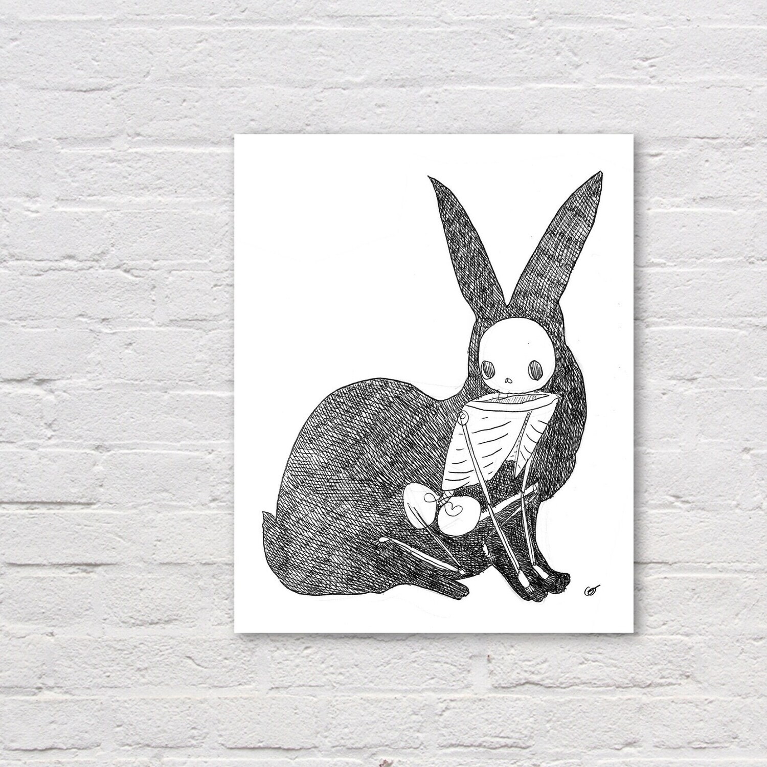 Hare Animus Print 8&quot; x 10&quot;