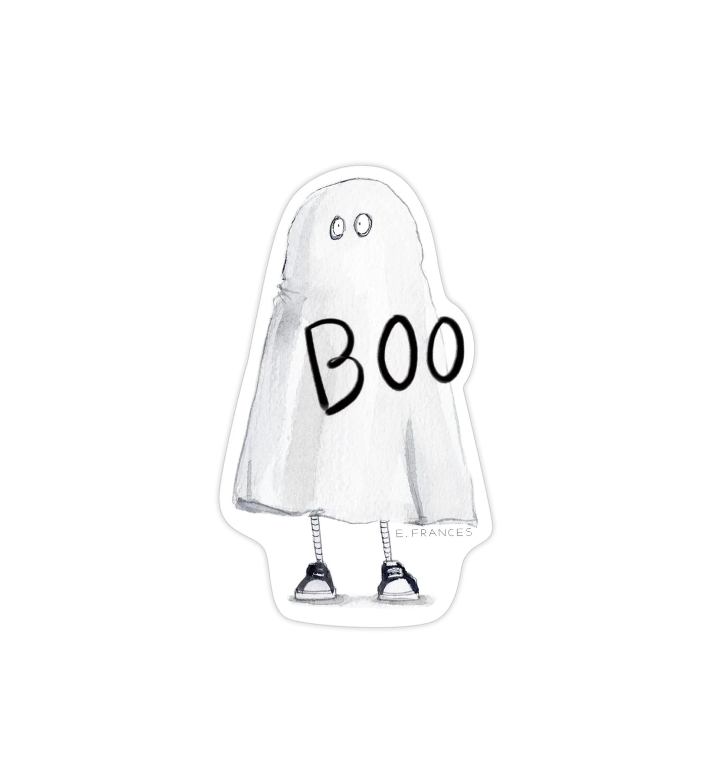 Scary Ghost Sticker Halloween