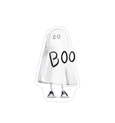 Scary Ghost Sticker Halloween