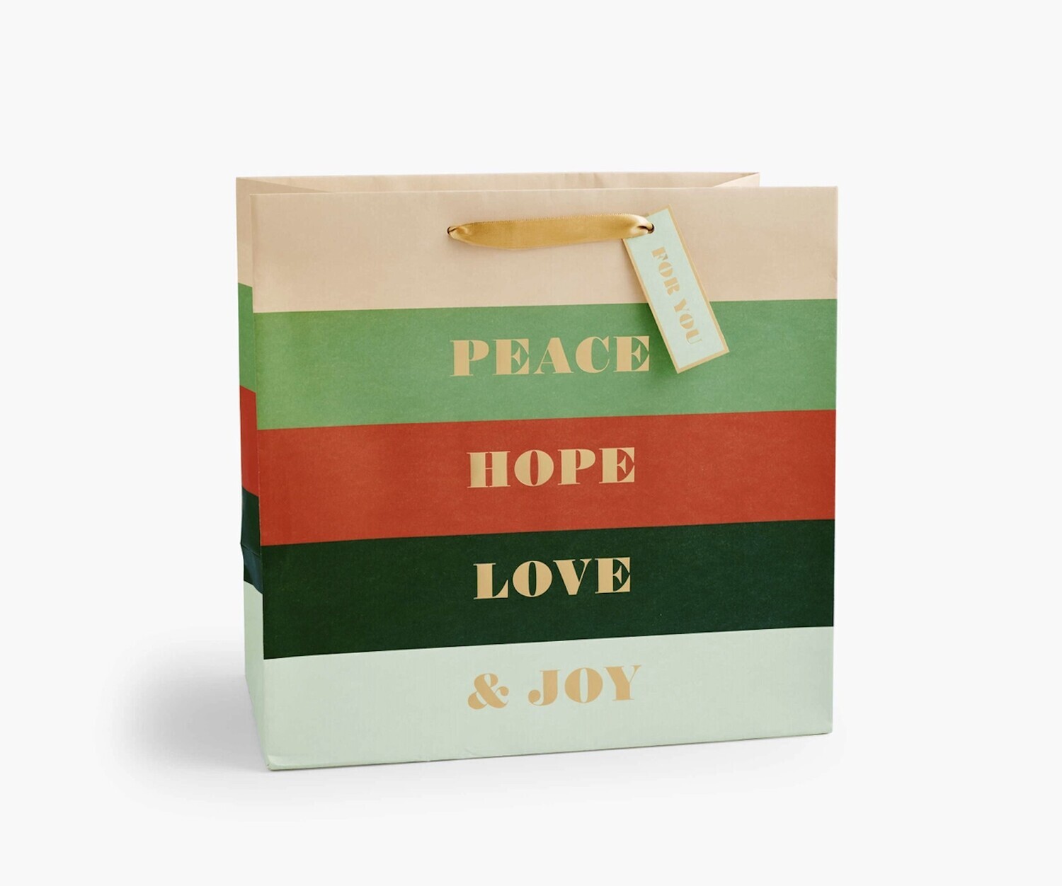 Peace & Joy Holiday Gift Bag Large