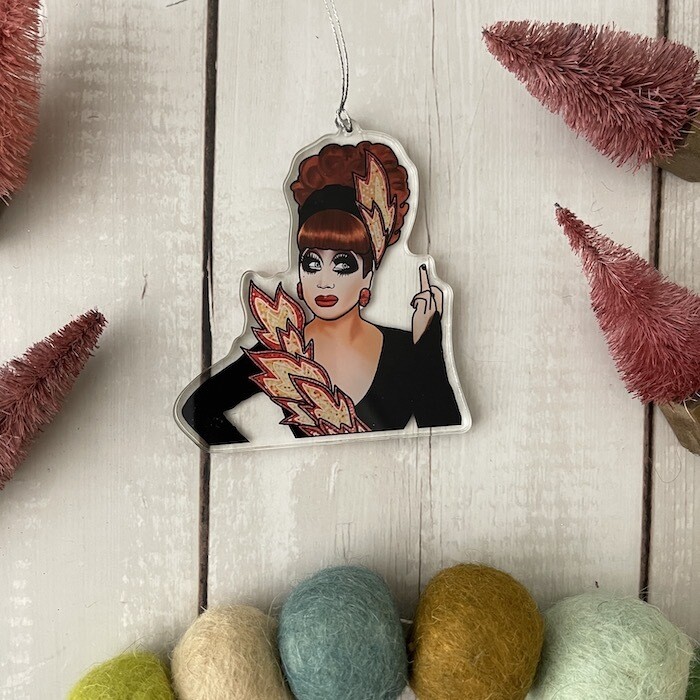 Bianca Del Rio Ornament by Drawn Goods