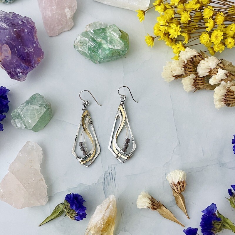 Handmade Grounded Earrings by Art by Any Means