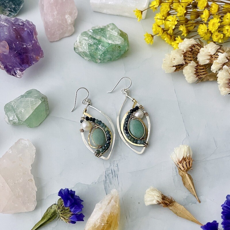 Handmade Reflecting Pool Earrings
