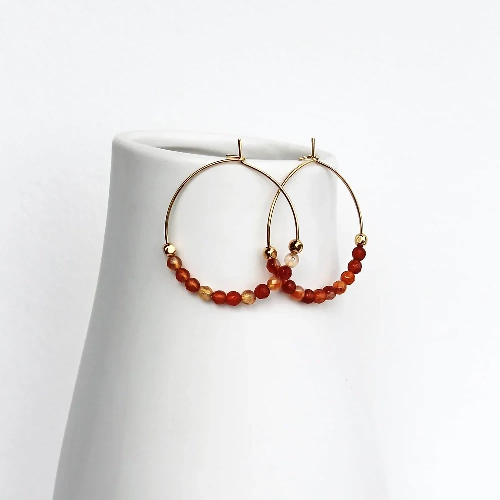 Autumn Hoop Earrings
