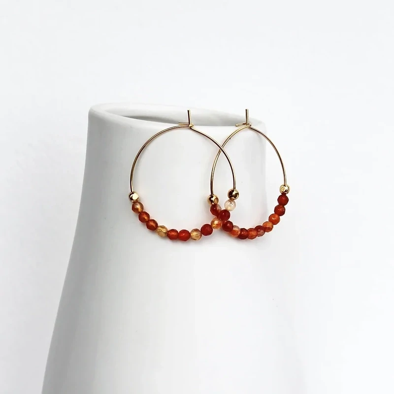 Autumn Hoop Earrings