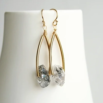 Hold the Herkimer Earrings