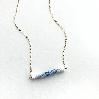 Blue Opal Ombre Necklace