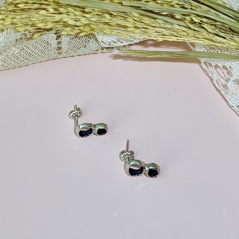 Handmade Open Shape Post Earrings