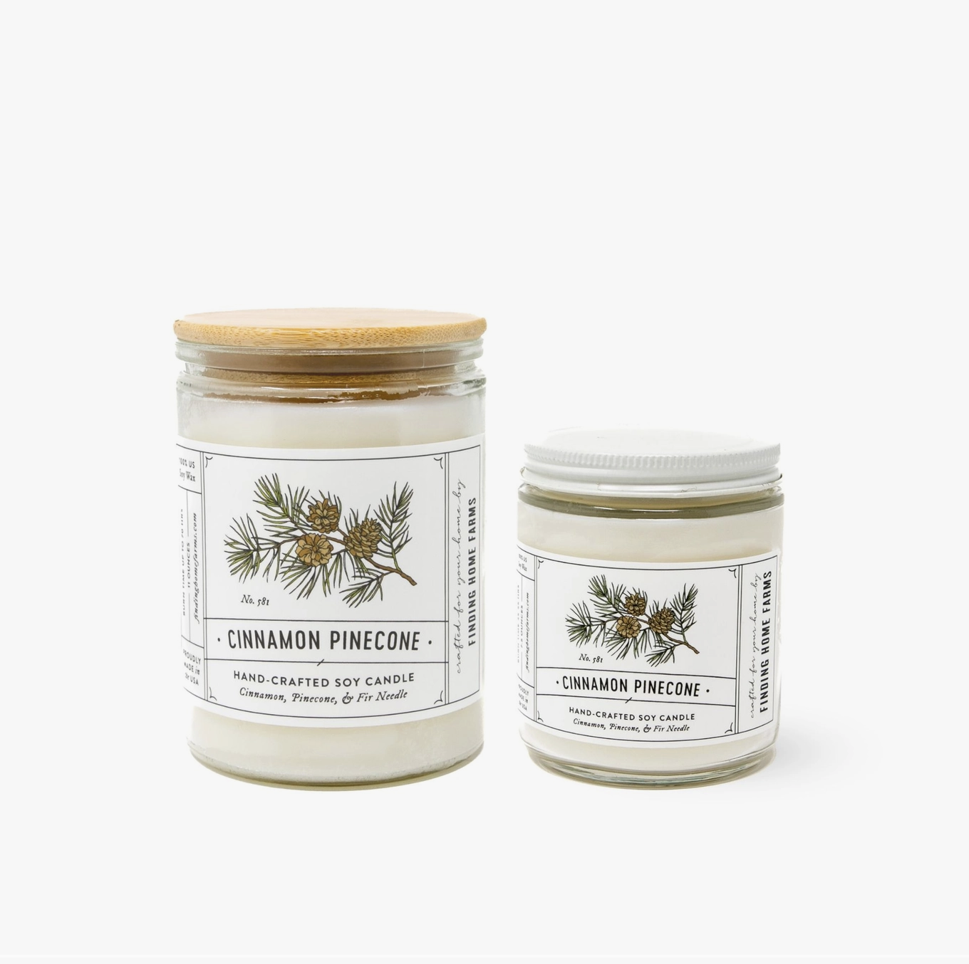 Finding Home Farms Candle Cinnamon Pinecone