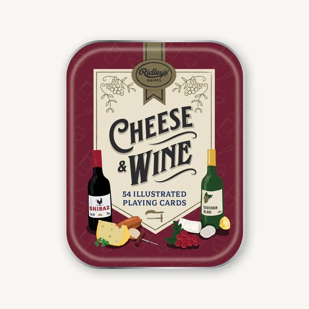 Cheese and Wine Playing Cards