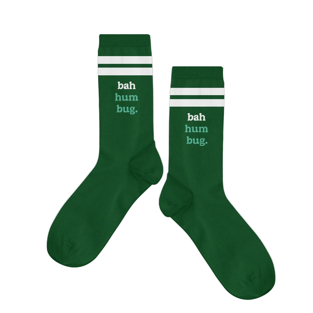 Bah Hum Bug Holiday Socks