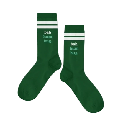 Bah Hum Bug Holiday Socks
