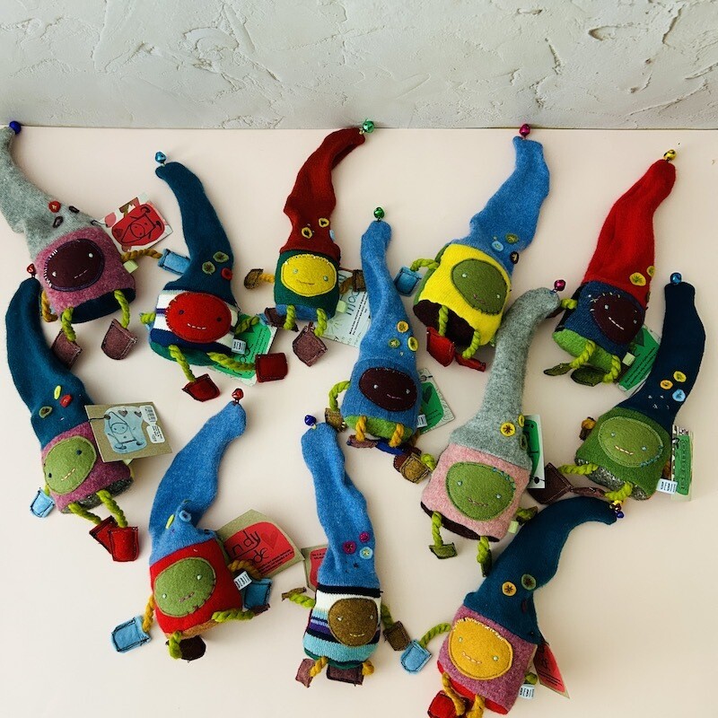 Handmade Wooly Gnome Toy by Bebito