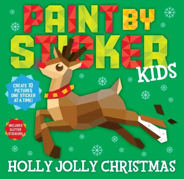 Kids Paint by Sticker: Holly Jolly Christmas