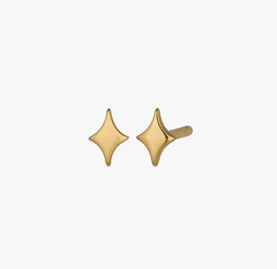 Twinkle Starburst Stud Earrings in Goldfill