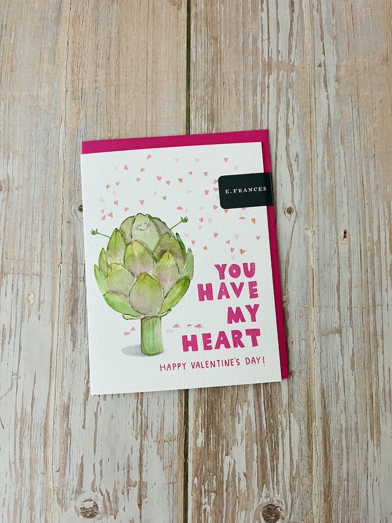 Artichoke Heart Valentine&#39;s Day Card