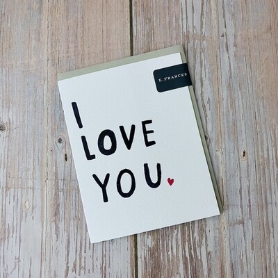 I Love You Card