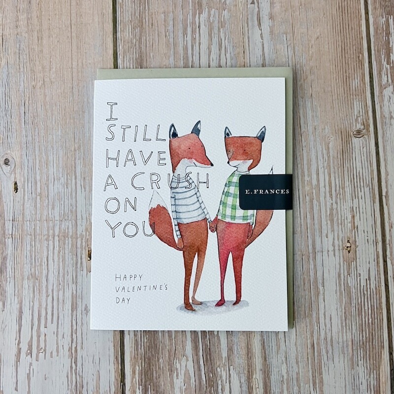 Crushing Fox Valentine&#39;s Day Card