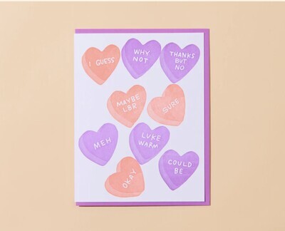 Candy Hearts Card