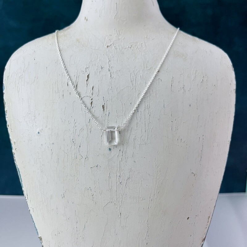 Parker Necklace with Crystal Quartz, SS 16-18&quot;