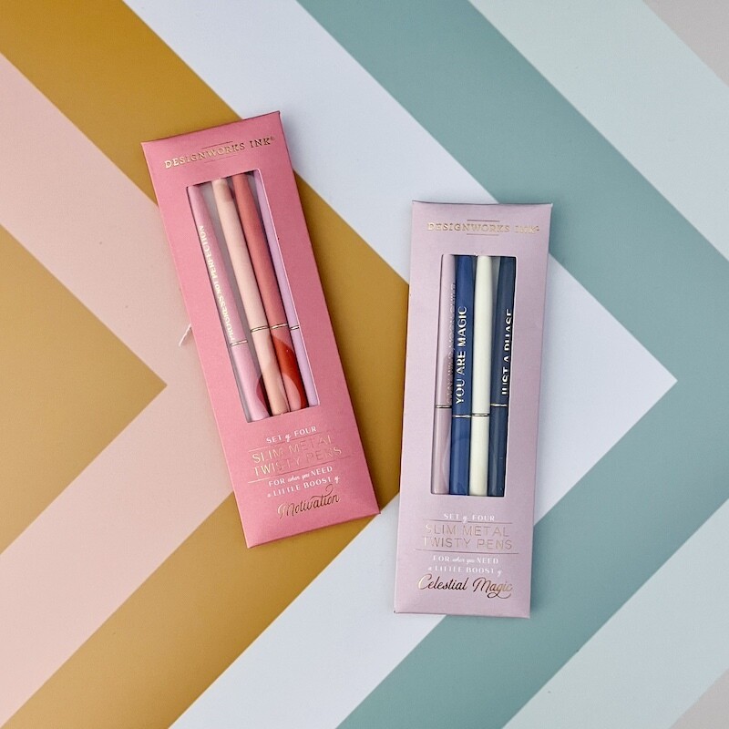 Slim Metal Pen Set/4: