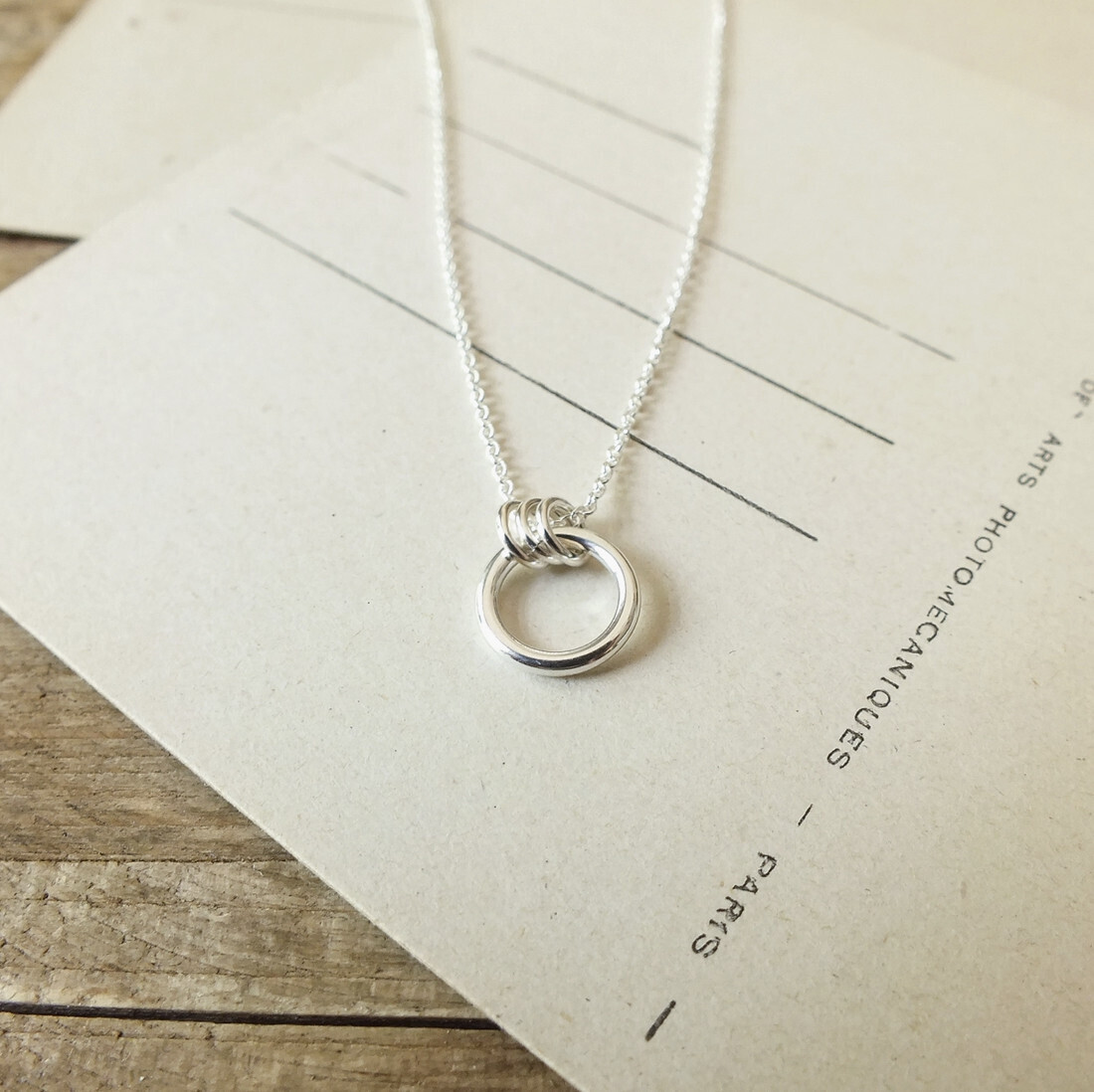 Family Circle Necklace, Sterling Silver