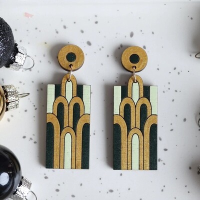 Emerald City Earrings by Le Chic Miami