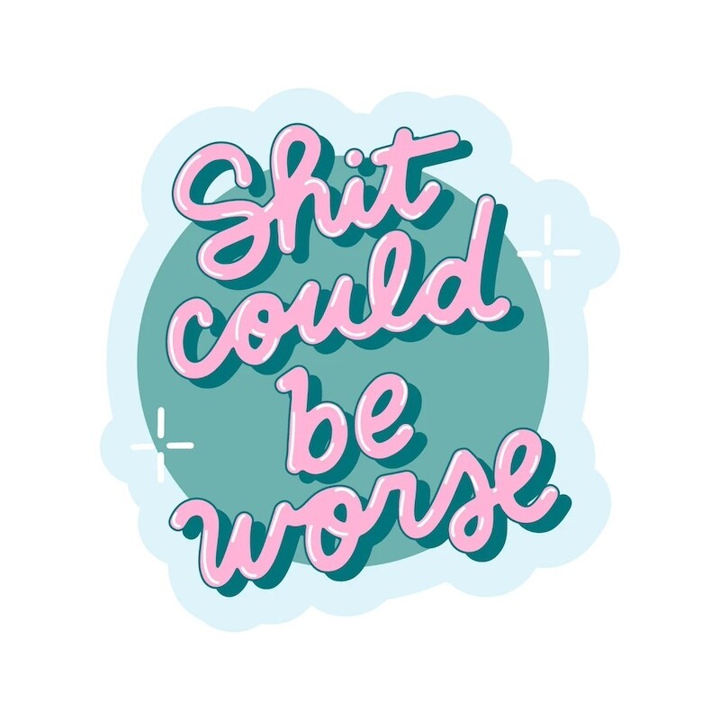 Shit Could Be Worse Sticker