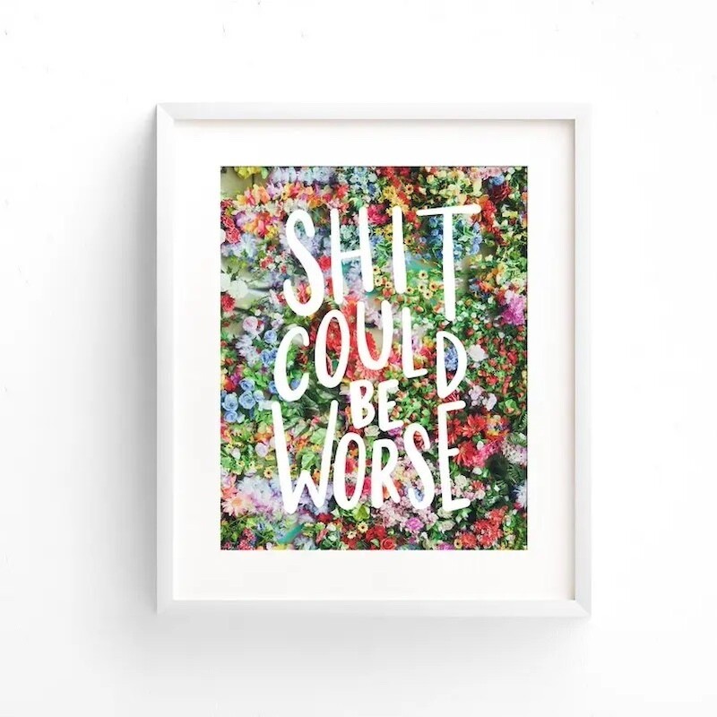 Shit Could Be Worse 8x10 Print