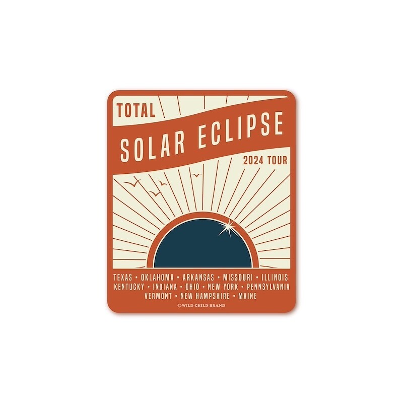 Solar Eclipse Tour Sticker