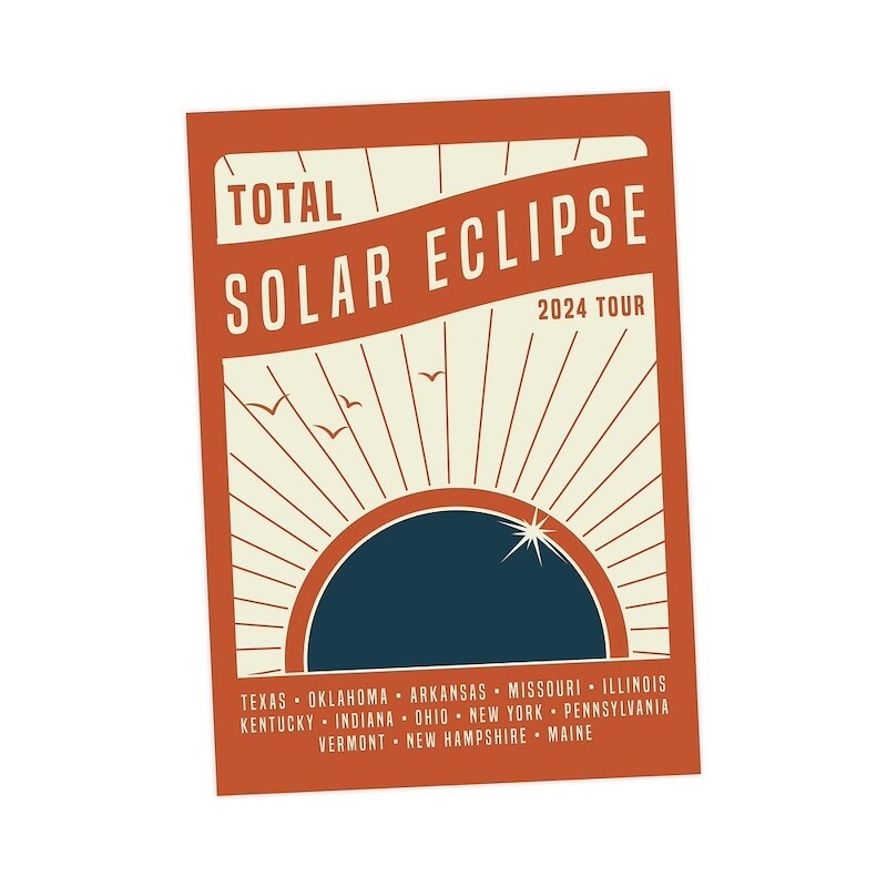 Solar Eclipse Tour Postcard