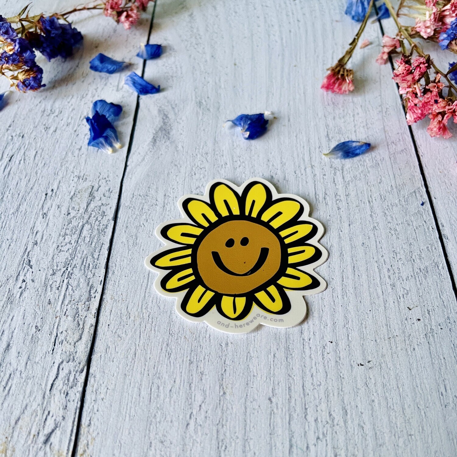 Happy Sunflower Sticker