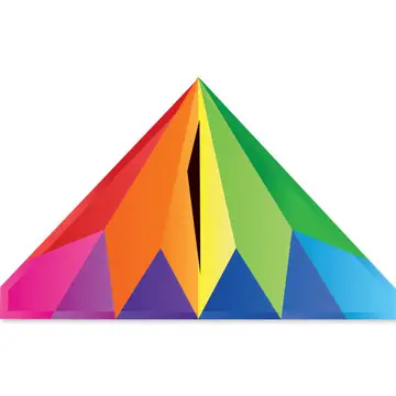 Rainbow Kite, Style: 56in Delta Prism