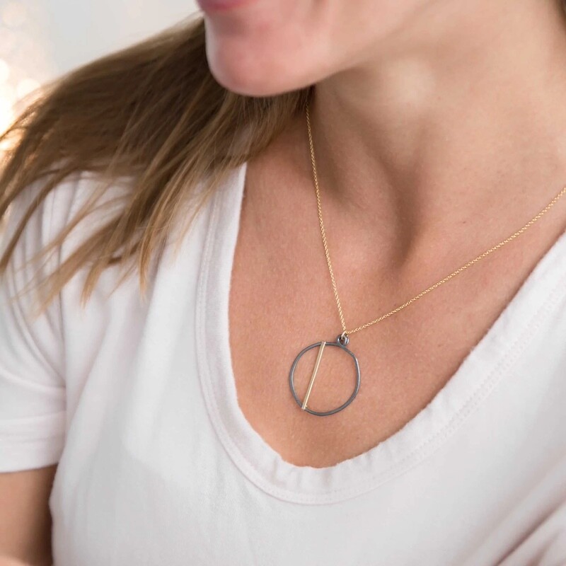 Handmade Night Optimist Necklace, 18&quot;